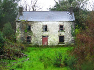 Image of derelict house in rural Ireland