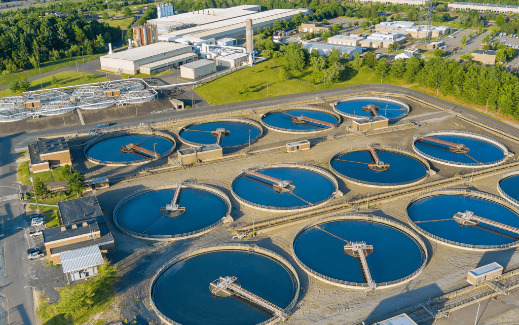 Waste Water Treatment Plant Graphic